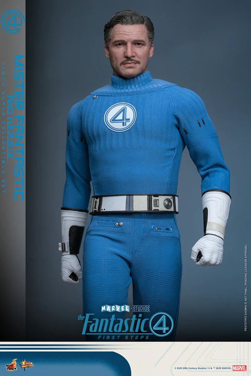 Los Cuatro Fantásticos: Primeros Pasos - Figuras coleccionables a escala 1:6 de Mr. Fantastic y Herbie