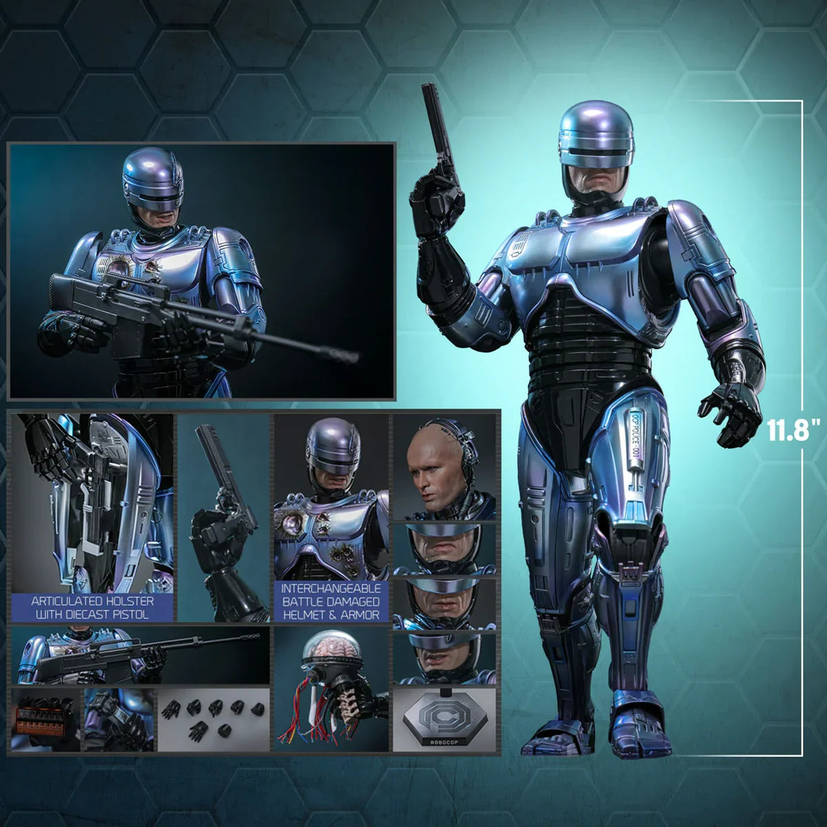 RoboCop 2 - Figura de acción coleccionable de RoboCop a escala 1:6