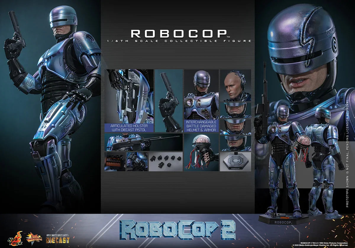 RoboCop 2 - Figura de acción coleccionable de RoboCop a escala 1:6