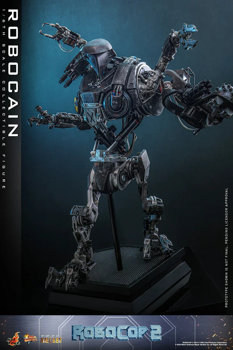 RoboCop 2 - Figura de acción coleccionable de RoboCain a escala 1:6