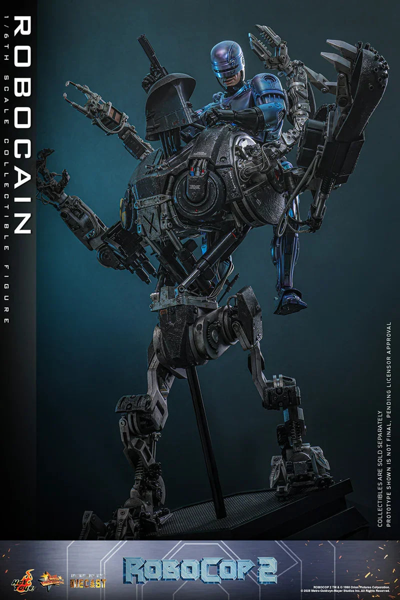 RoboCop 2 - Figura de acción coleccionable de RoboCain a escala 1:6