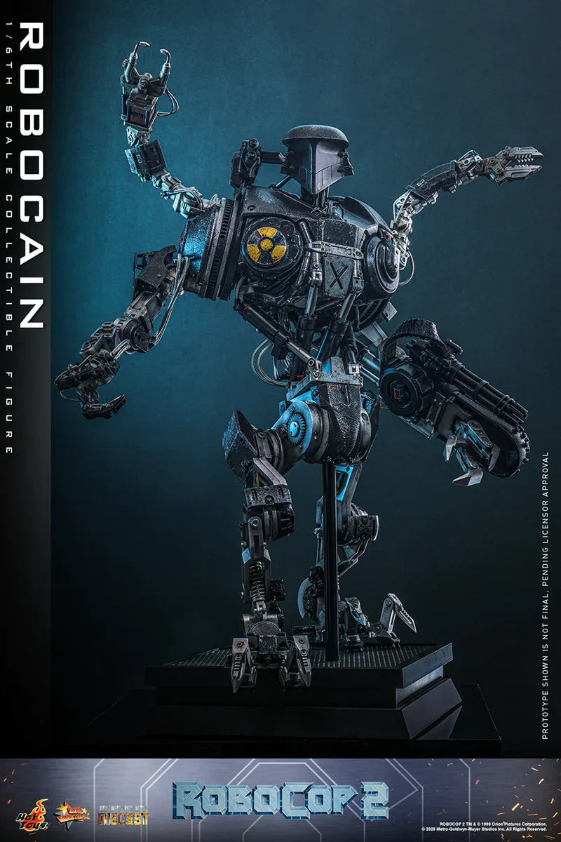 RoboCop 2 - Figura de acción coleccionable de RoboCain a escala 1:6