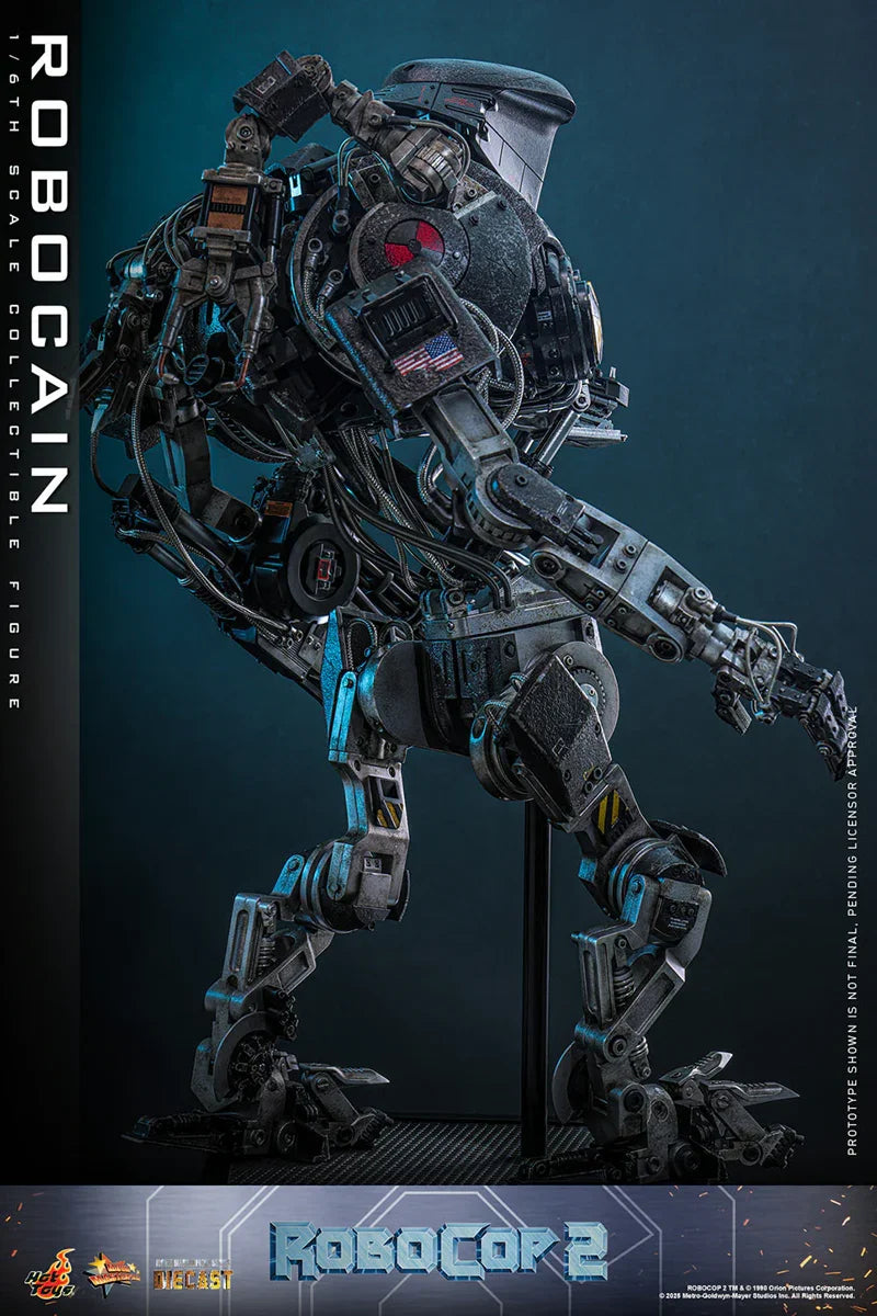 RoboCop 2 - Figura de acción coleccionable de RoboCain a escala 1:6