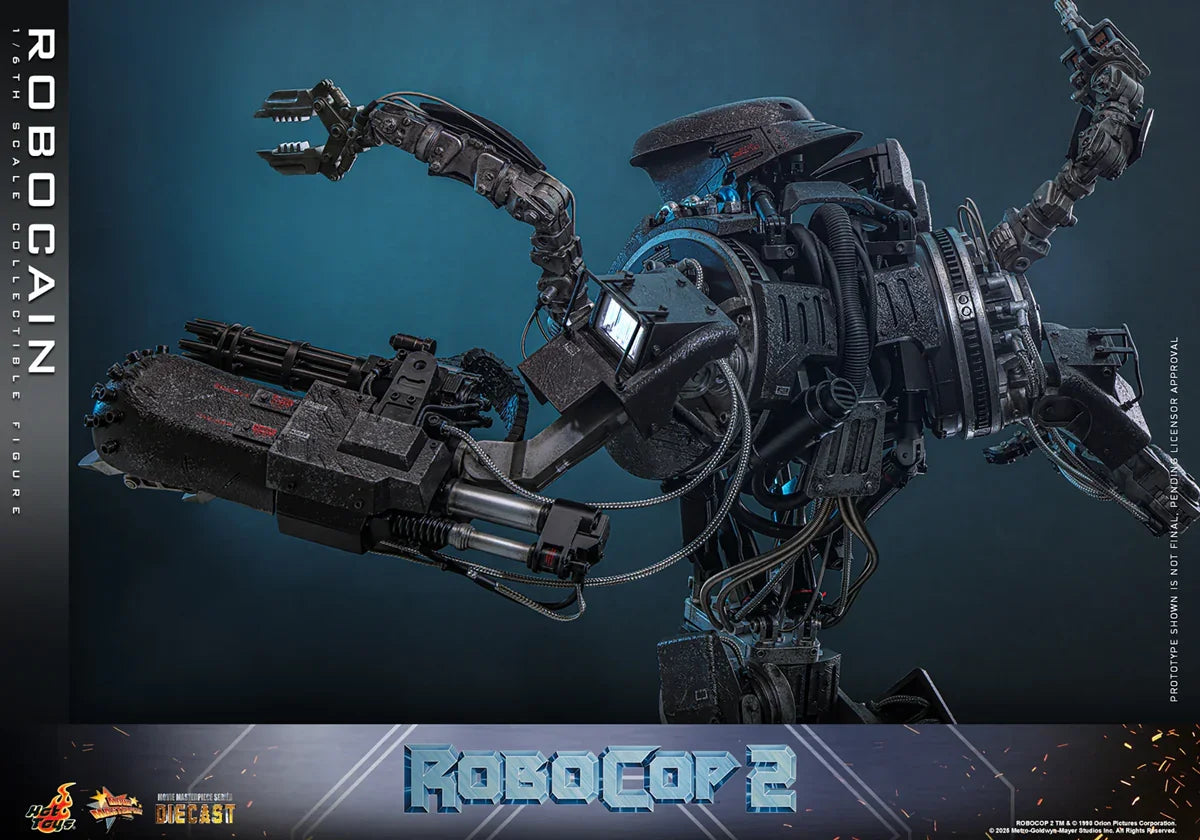 RoboCop 2 - Figura de acción coleccionable de RoboCain a escala 1:6