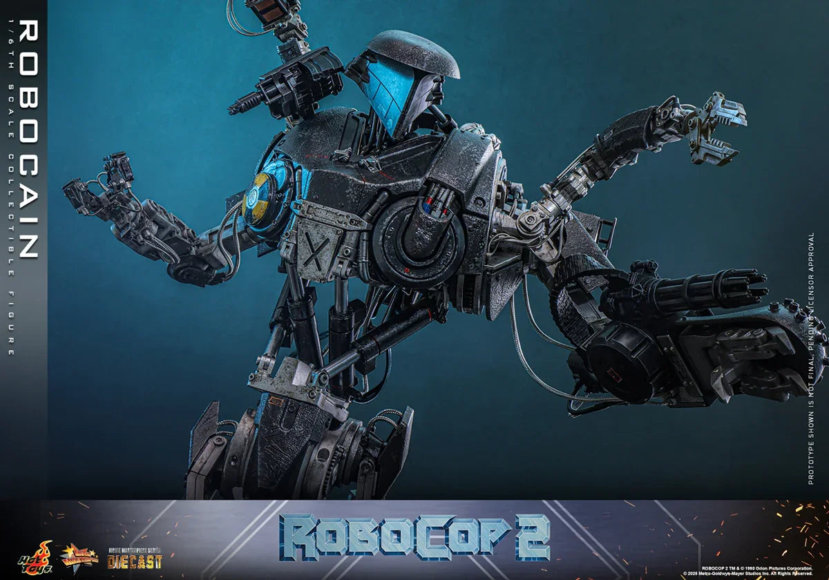 RoboCop 2 - Figura de acción coleccionable de RoboCain a escala 1:6