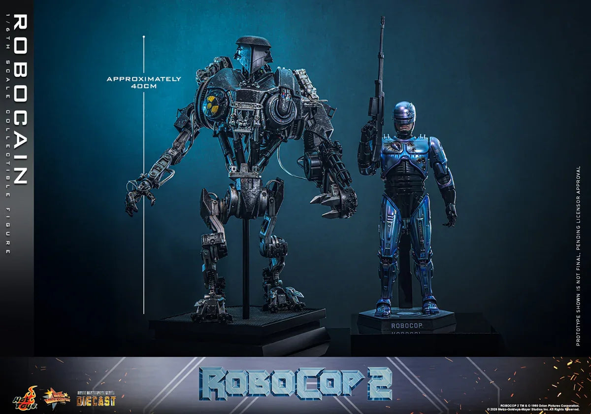 RoboCop 2 - Figura de acción coleccionable de RoboCain a escala 1:6