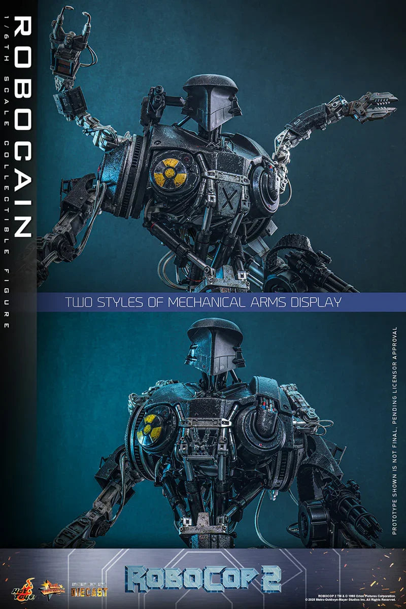 RoboCop 2 - Figura de acción coleccionable de RoboCain a escala 1:6