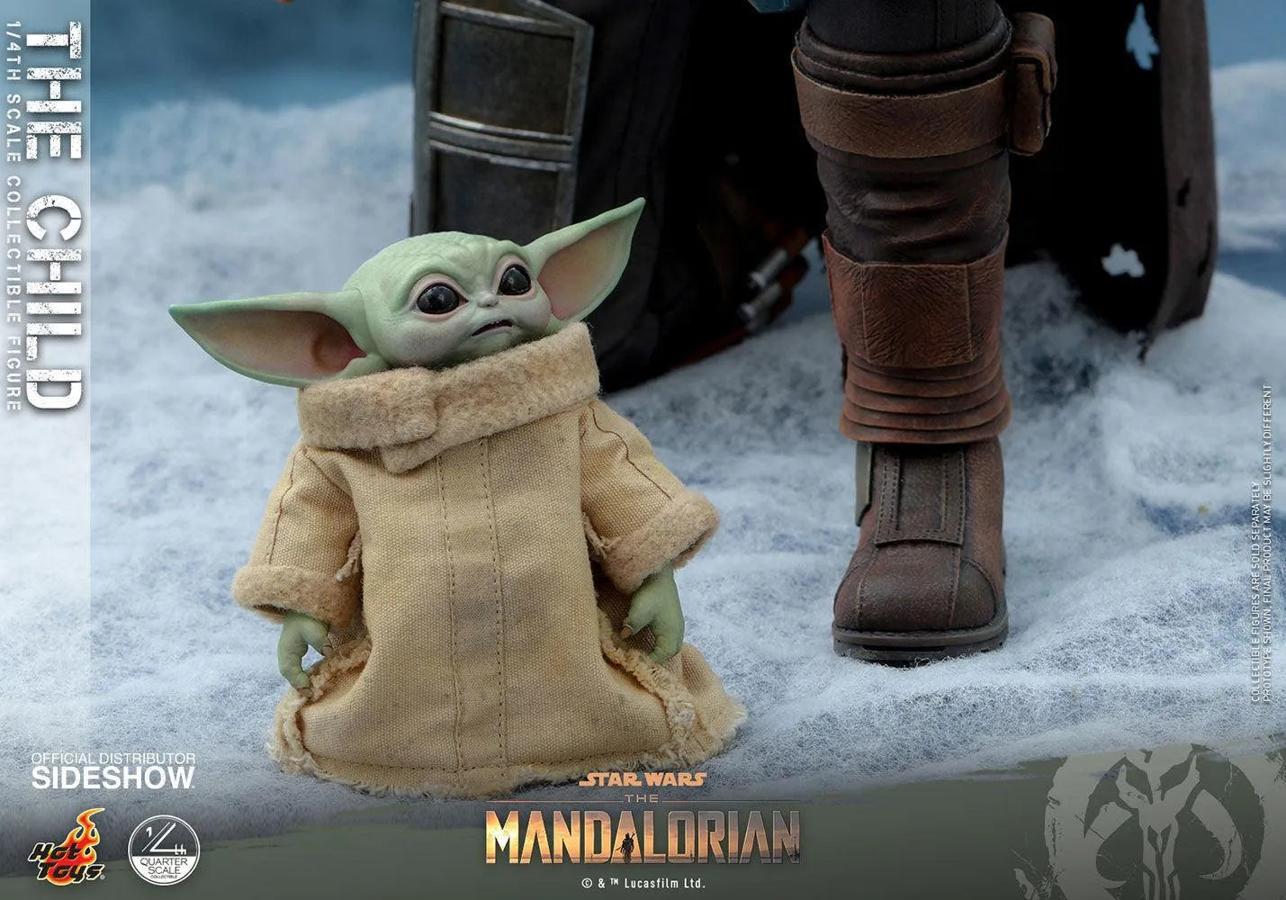 HOTQS018 Star Wars: The Mandalorian - The Child 1:4 Scale Action Figure - Hot Toys - Titan Pop Culture