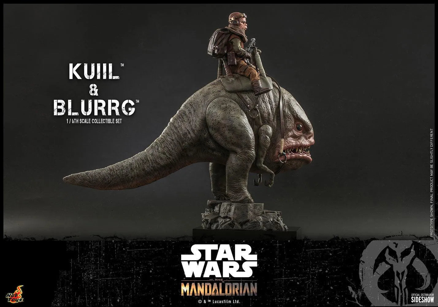 HOTTMS049 Star Wars: Mandalorian - Kuiil & Blurrg 1:6 Scale Action Figure - Hot Toys - Titan Pop Culture