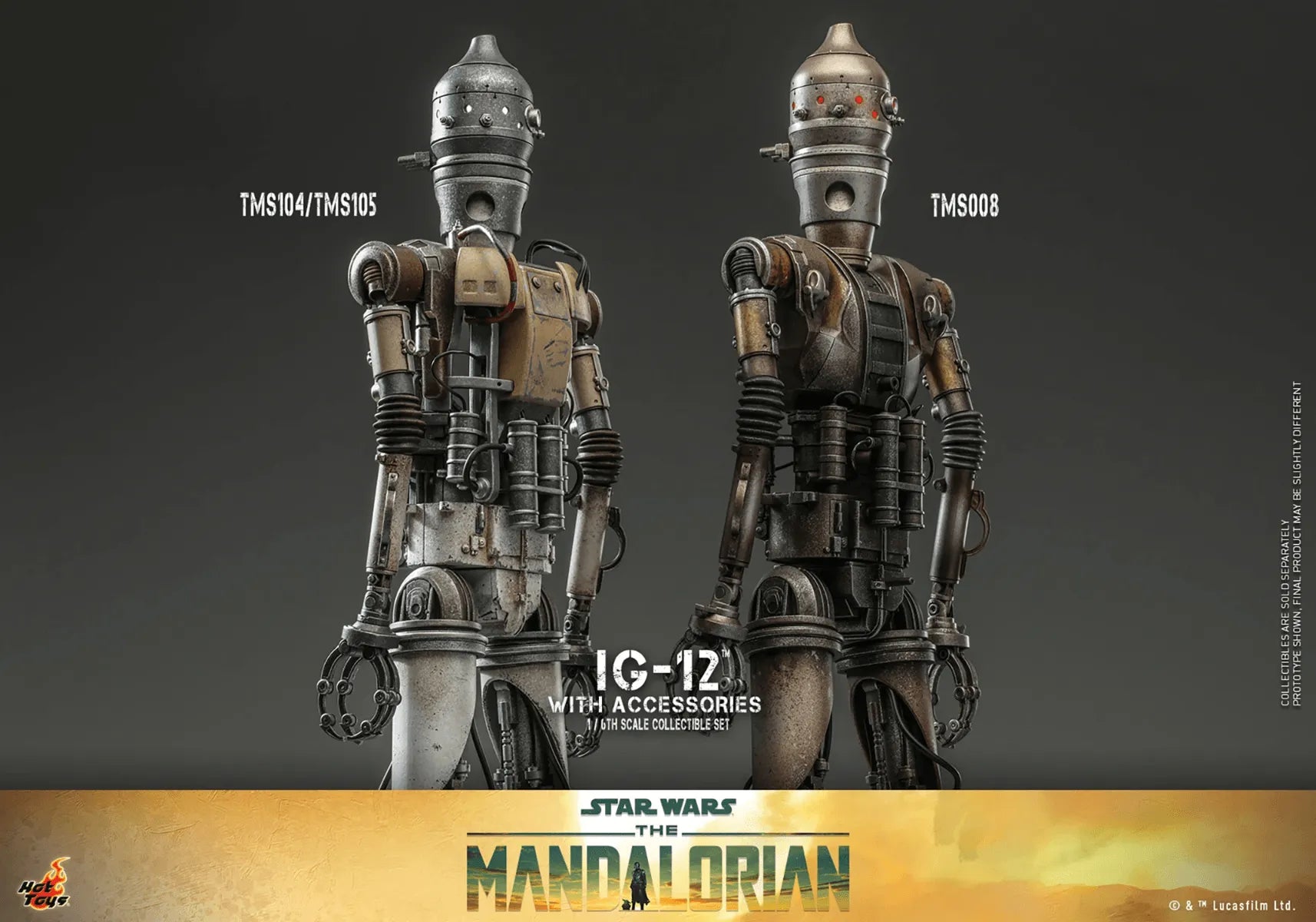 HOTTMS105 Star Wars: The Manadalorian - IG-12 1:6 Scale Collectible Figure Set - Hot Toys - Titan Pop Culture