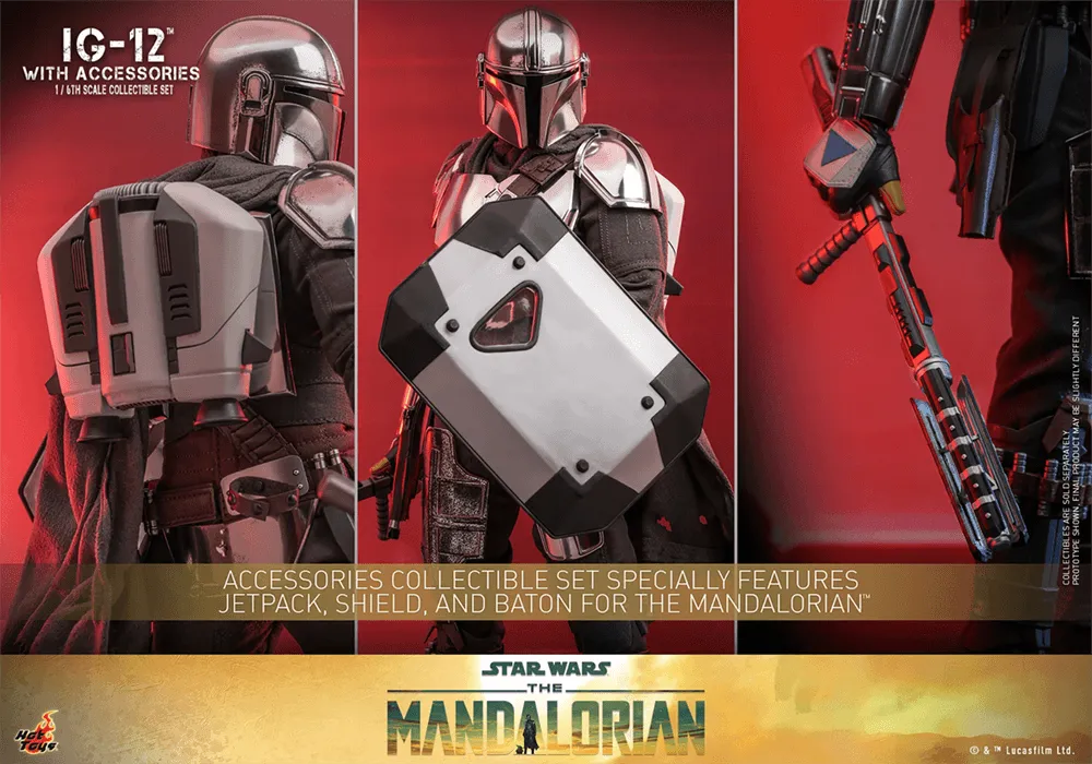 HOTTMS105 Star Wars: The Manadalorian - IG-12 1:6 Scale Collectible Figure Set - Hot Toys - Titan Pop Culture