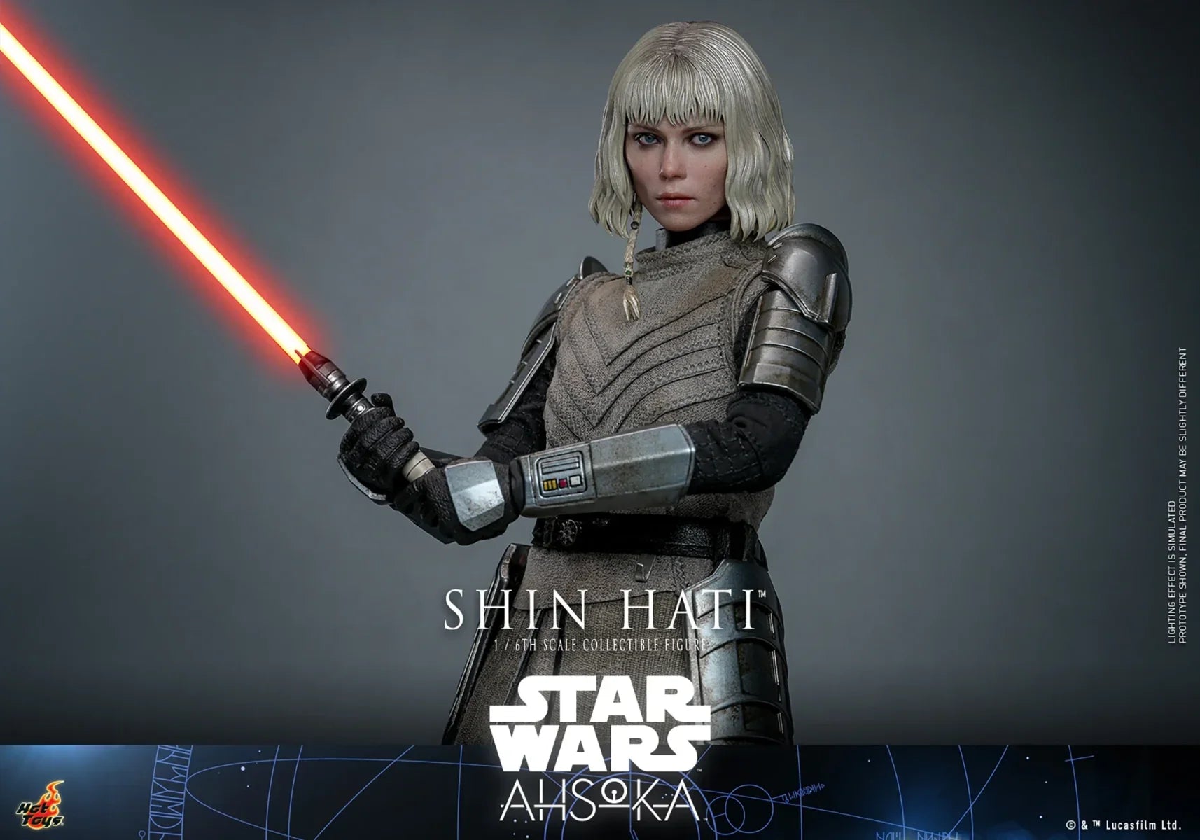 Star Wars: Ahsoka - Figura de acción coleccionable de Shin Hati a escala 1:6
