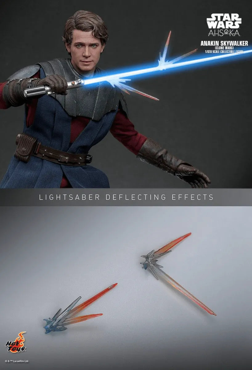 HOTTMS129 Star Wars: Ahsoka - Anakin Skywalker (Clone Wars) 1:6 Scale Collectable Action Figure - Hot Toys - Titan Pop Culture