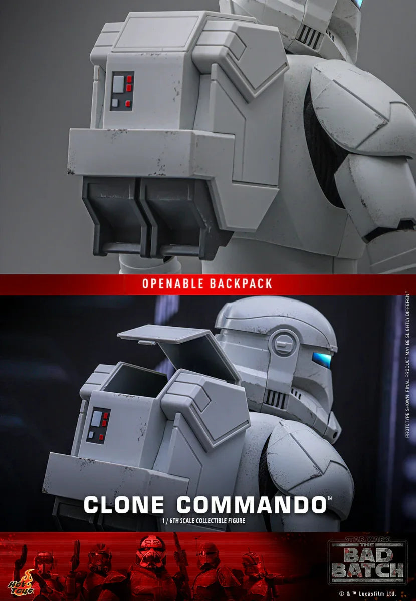 Figura de acción coleccionable de Star Wars - Clone Commando a escala 1:6