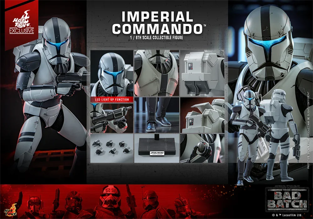 Figura de acción coleccionable de Star Wars - Clone Commando a escala 1:6