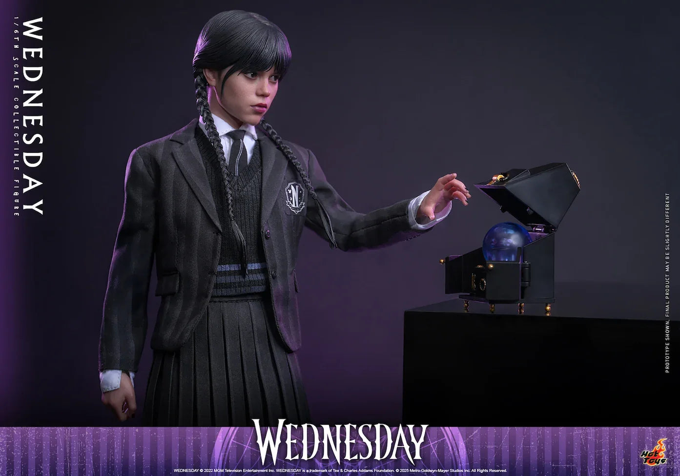 Miércoles - Figura de acción coleccionable a escala 1:6 de Wednesday Addams