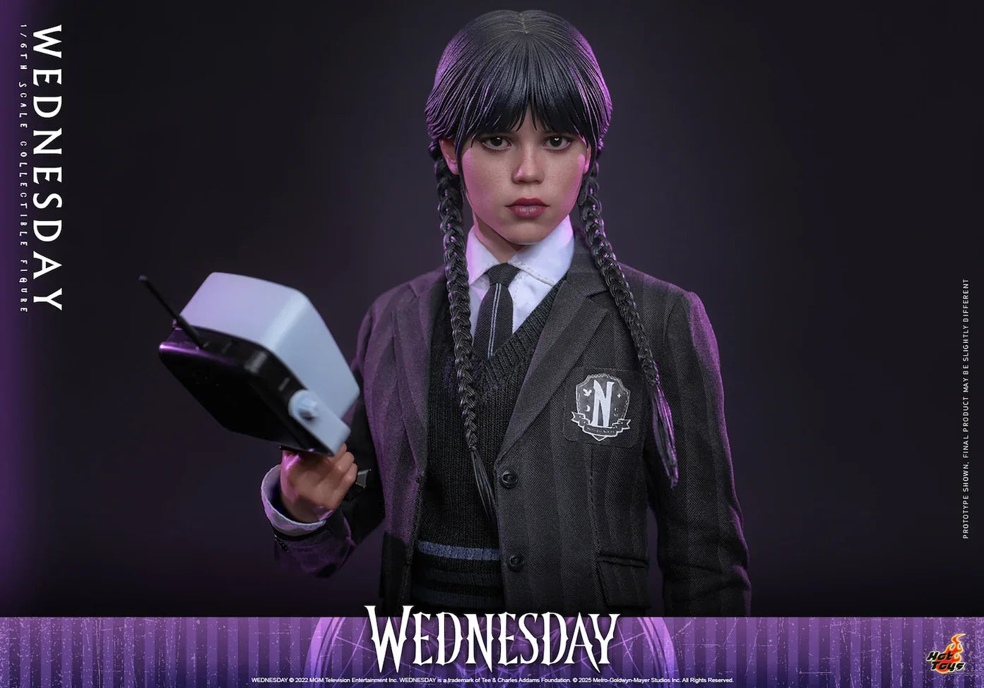 Miércoles - Figura de acción coleccionable a escala 1:6 de Wednesday Addams