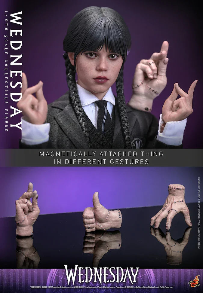 Miércoles - Figura de acción coleccionable a escala 1:6 de Wednesday Addams