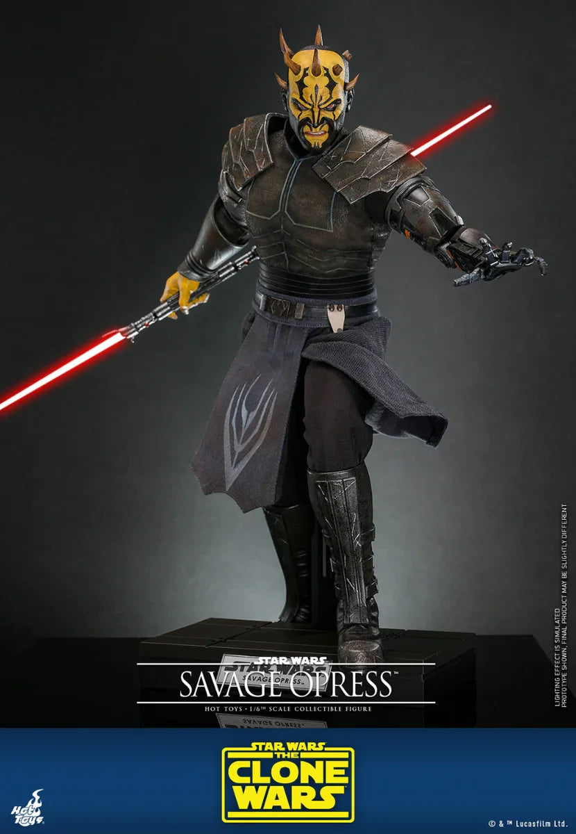Star Wars: Clone Wars - Figura de acción de Savage Opress a escala 1:6