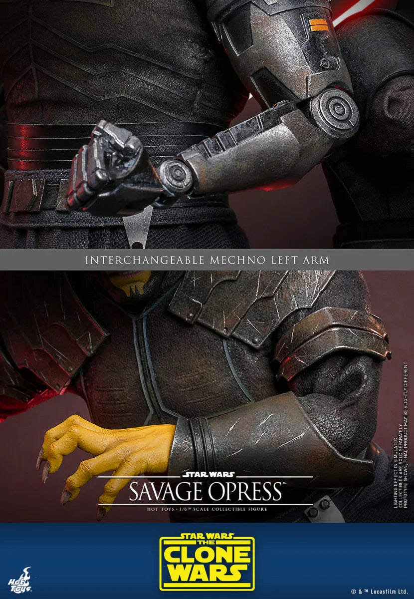 Star Wars: Clone Wars - Figura de acción de Savage Opress a escala 1:6