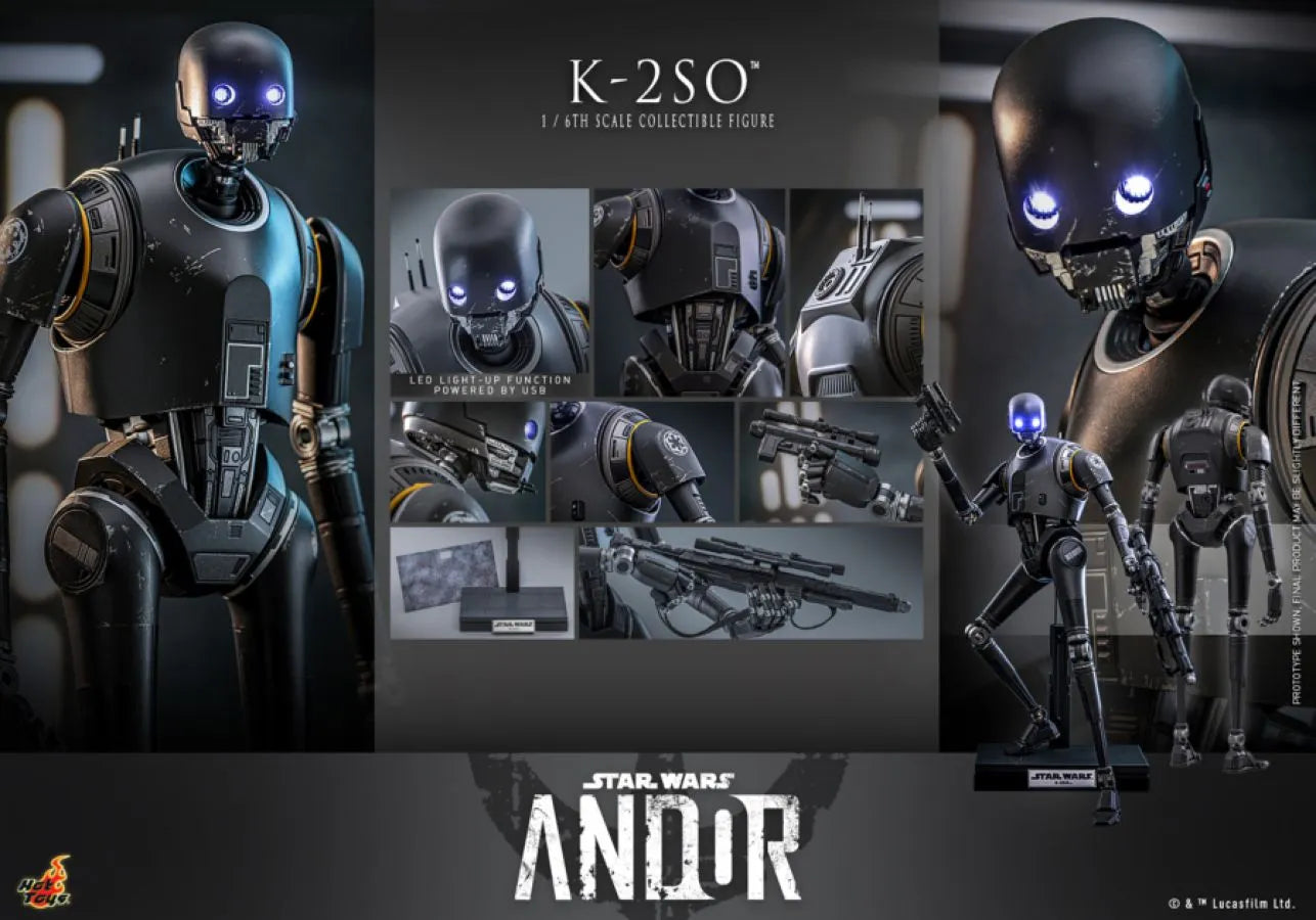 HOTTMS156 Star Wars: Andor - K-2SO 1:6 Scale Collectable Action Figure - Hot Toys - Titan Pop Culture