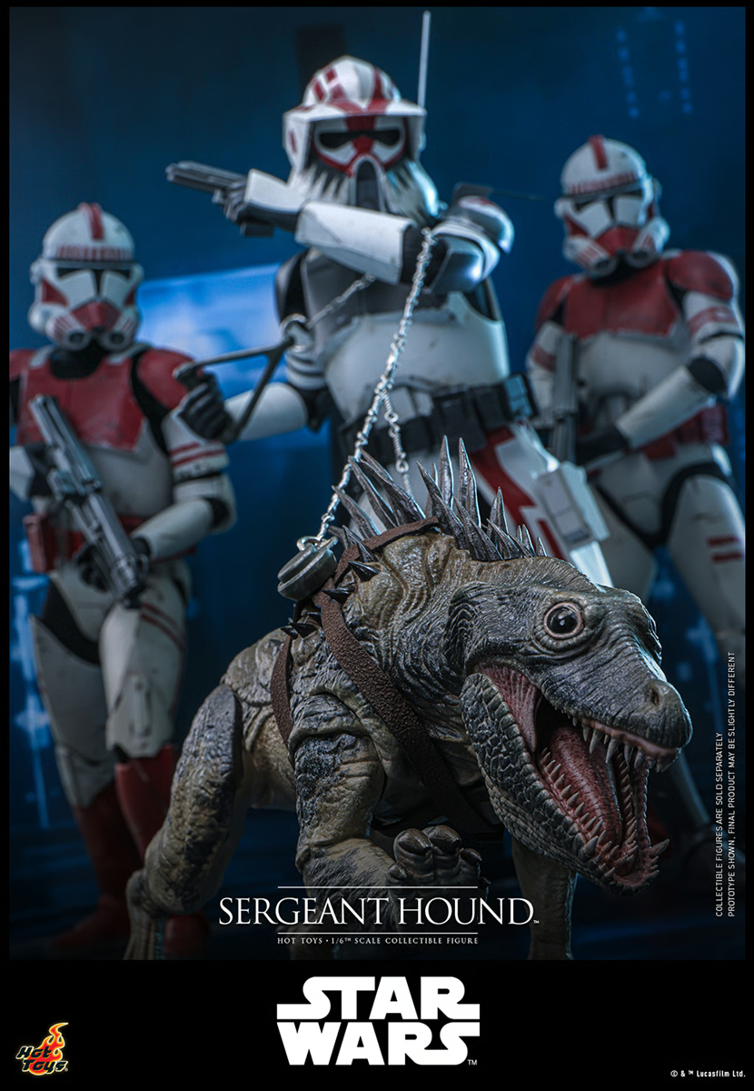 Star Wars: The Clone Wars - Figura de acción coleccionable del Sargento Hound a escala 1:6