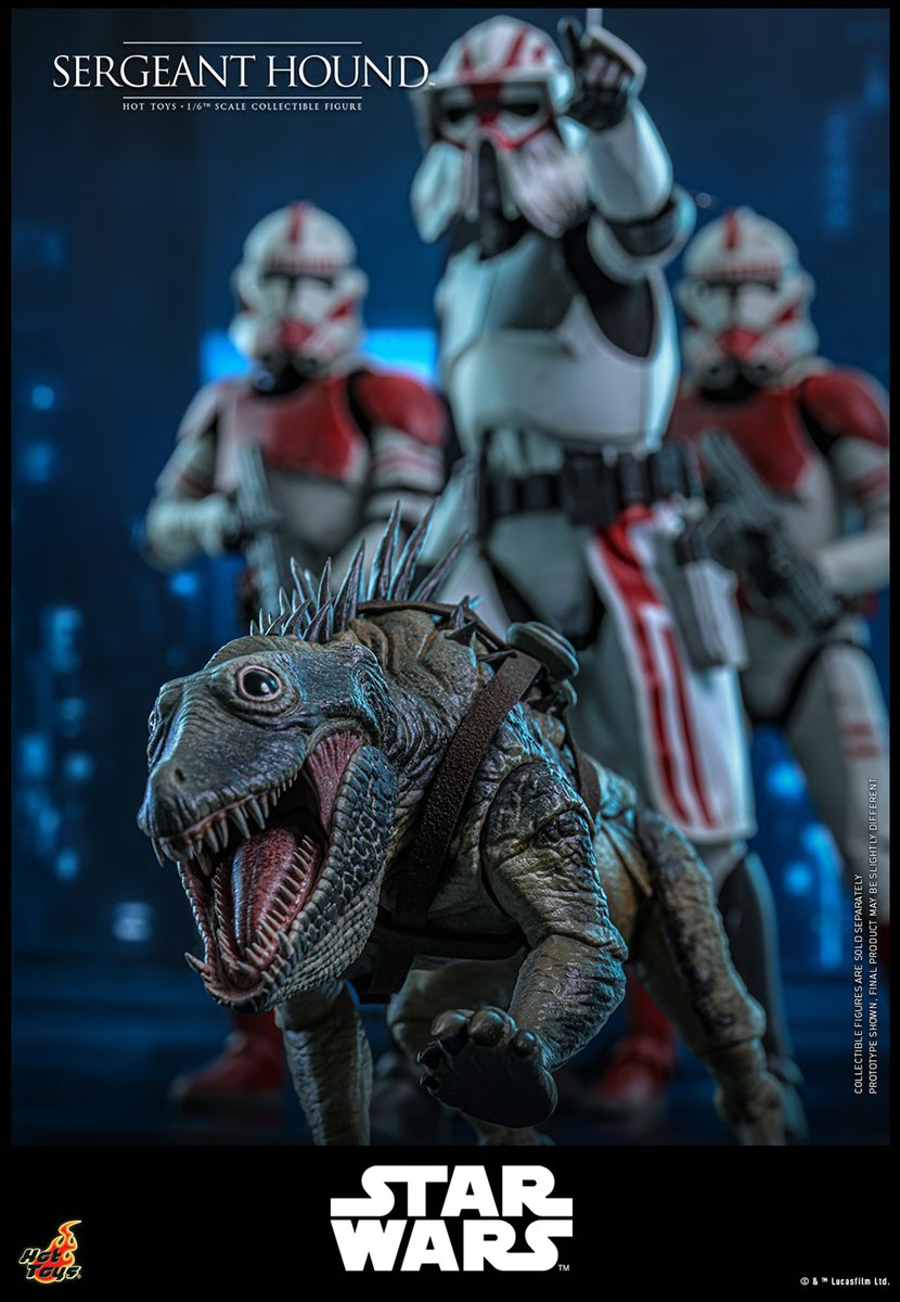 Star Wars: The Clone Wars - Figura de acción coleccionable del Sargento Hound a escala 1:6