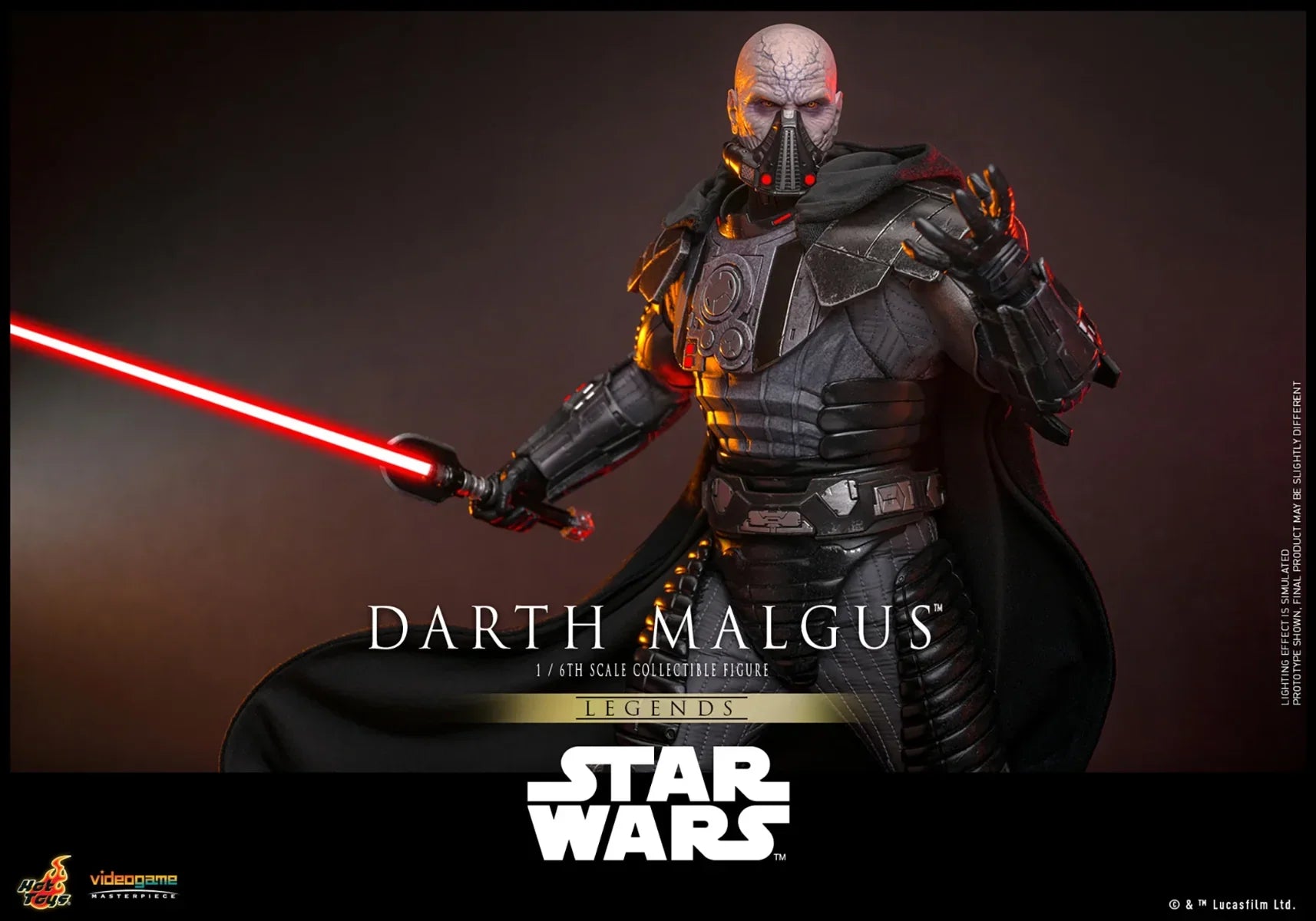 Star Wars - Figura de acción coleccionable de Darth Malgus a escala 1:6