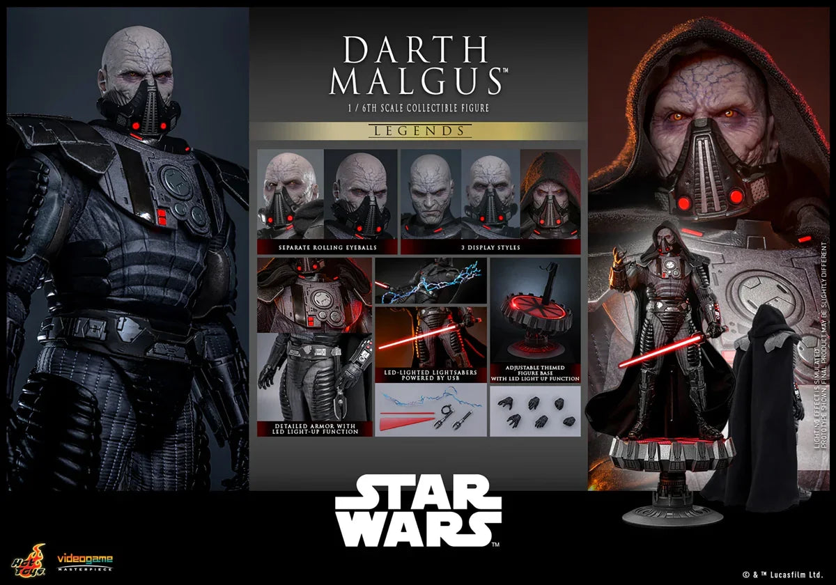 Star Wars - Figura de acción coleccionable de Darth Malgus a escala 1:6