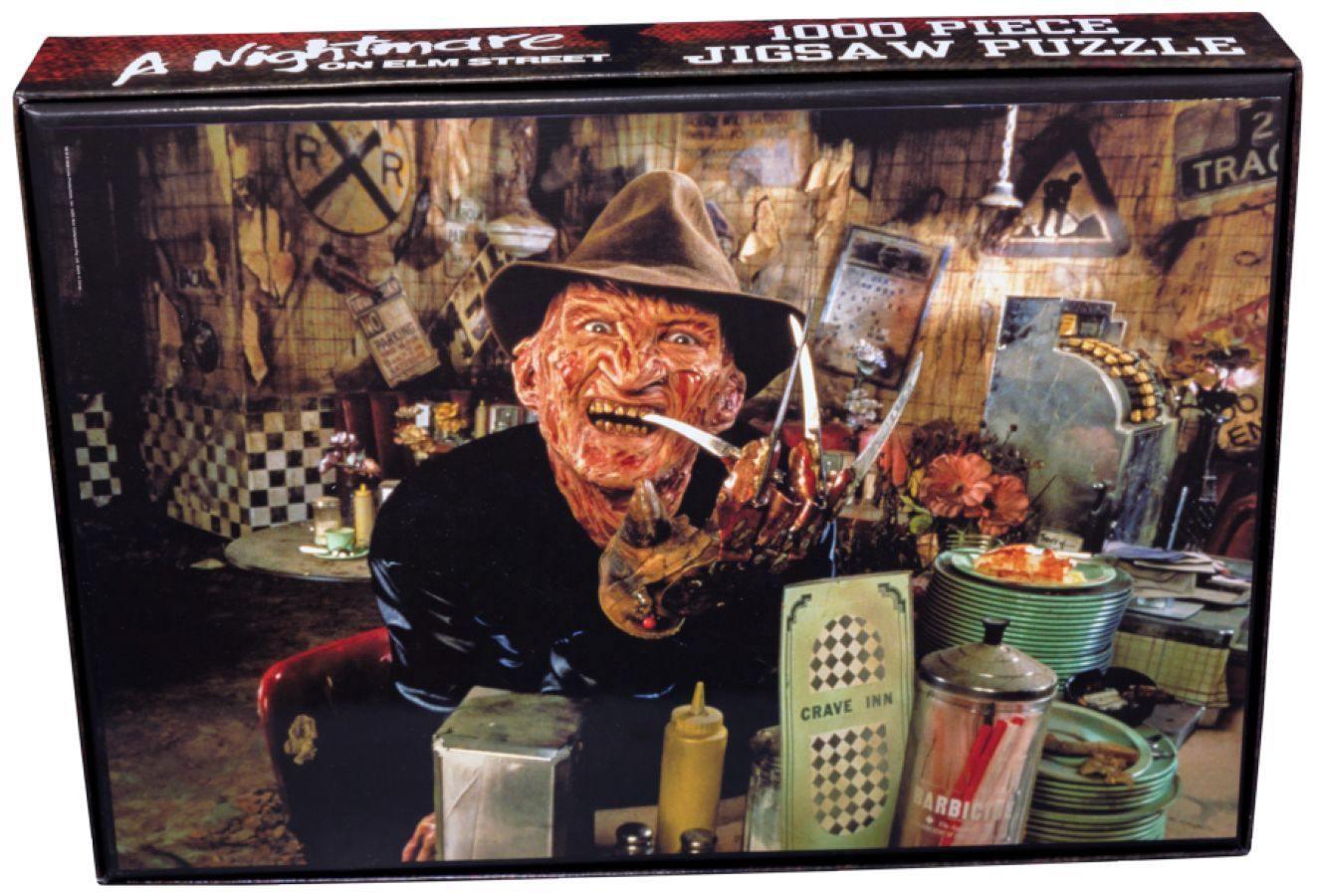 IKO1706 A Nightmare on Elm Street - Freddy Krueger at the Diner 1000 piece Jigsaw Puzzle - Ikon Collectables - Titan Pop Culture