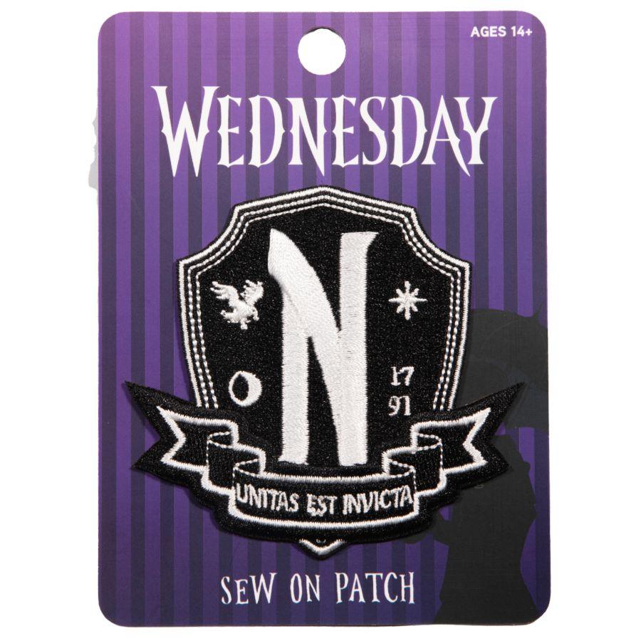 IKO1958 Wednesday - Nevermore School Logo Patch - Ikon Collectables - Titan Pop Culture