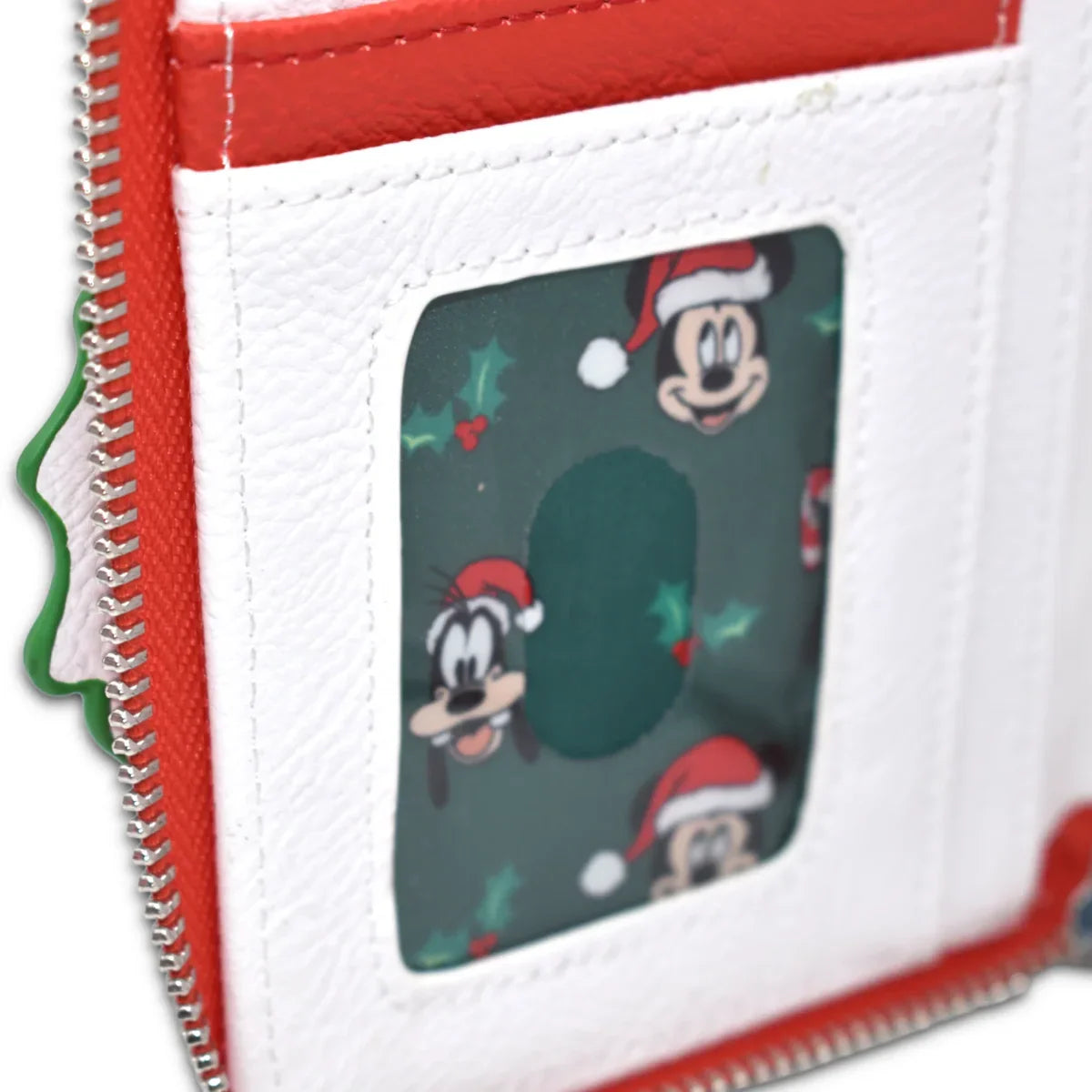 Disney - Monedero con cremallera y corona navideña de Mickey, exclusivo de EE. UU. [RS]