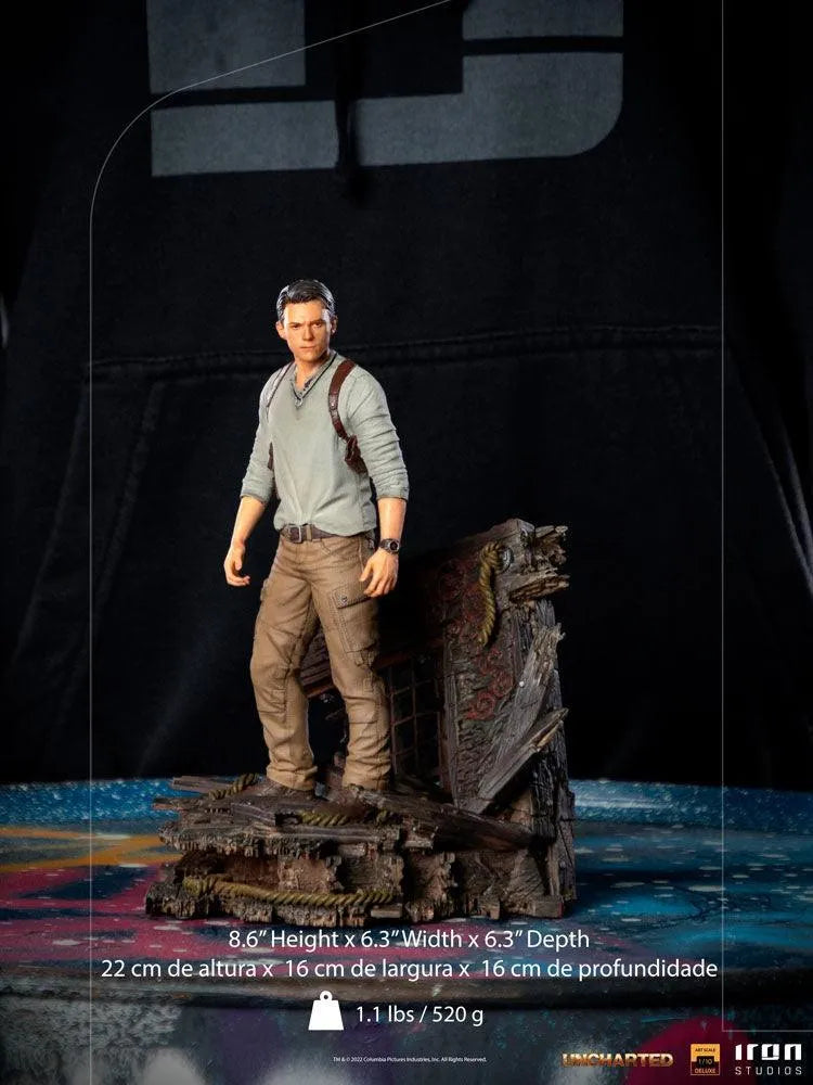 IRO50201 Uncharted - Nathan Drake Deluxe 1:10 Scale Statue - Iron Studios - Titan Pop Culture