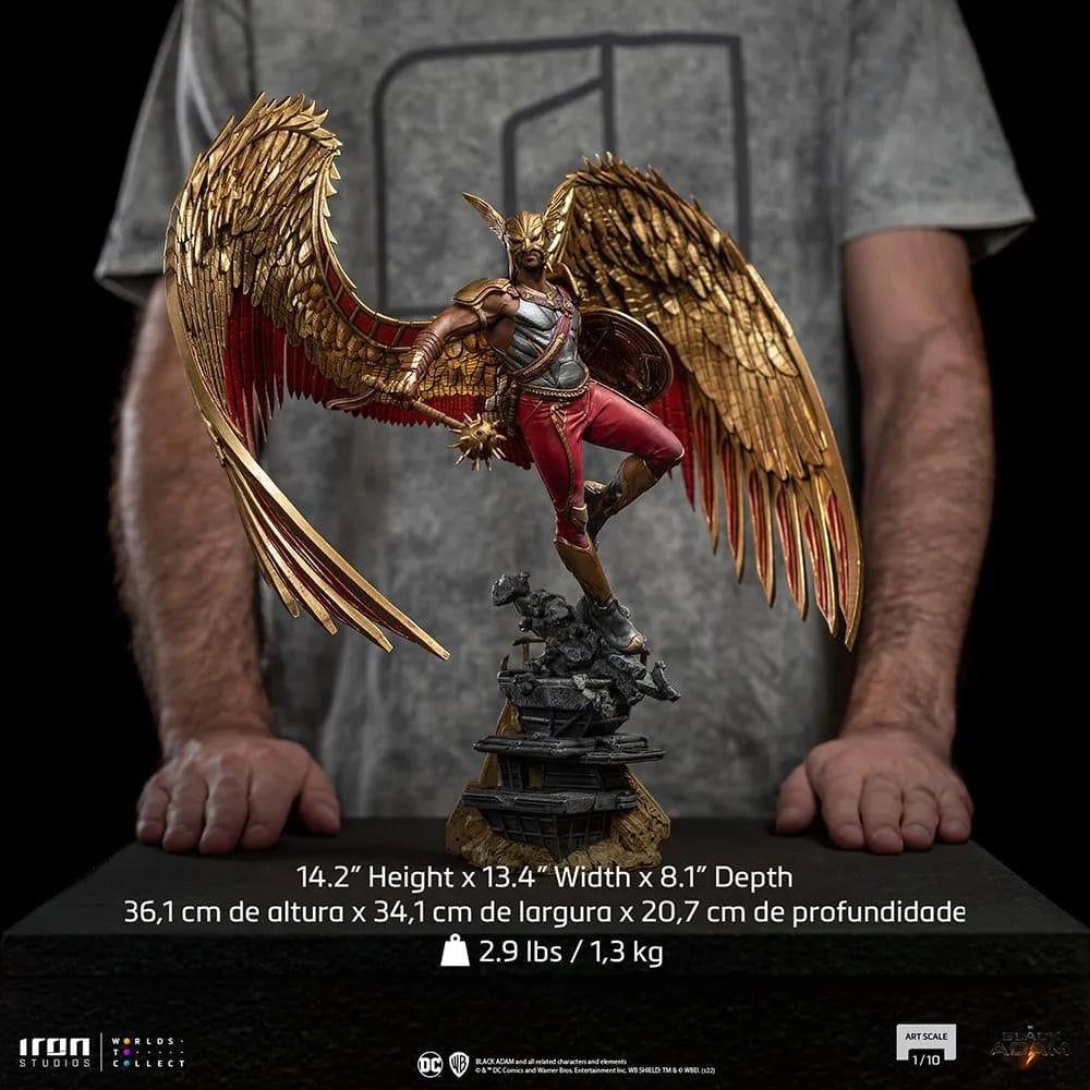 IRO52434 Black Adam - Hawkman 1:10 Scale Statue - Iron Studios - Titan Pop Culture