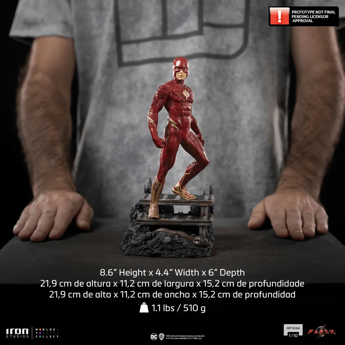 IRO53493 The Flash (2023) - Flash 1:10 Scale Statue - Iron Studios - Titan Pop Culture