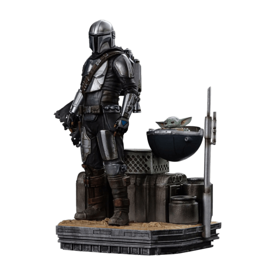 IRO54704 Star Wars: Mandalorian - Din Djarin & Din Grogu 1:10 Scale Statue - Iron Studios - Titan Pop Culture