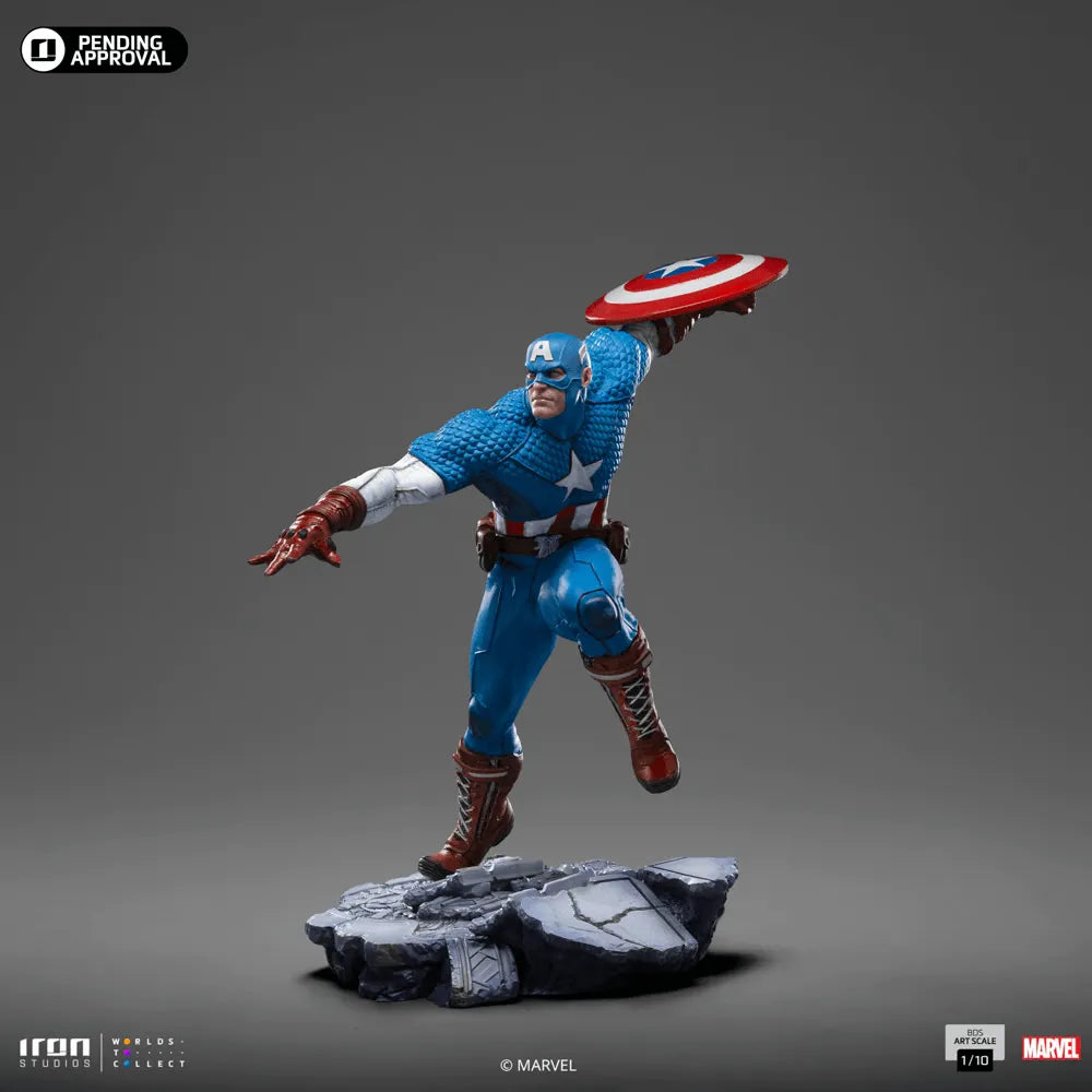 IRO55312 Captain America - Captain America 1:10 Scale Statue - Iron Studios - Titan Pop Culture