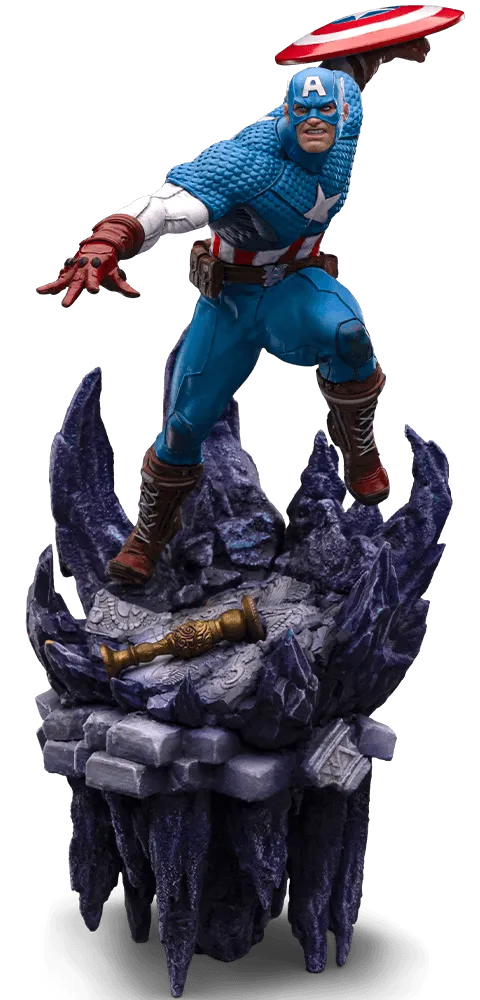 IRO55329 Captain America - Captain America Deluxe 1:10 Scale Statue - Iron Studios - Titan Pop Culture