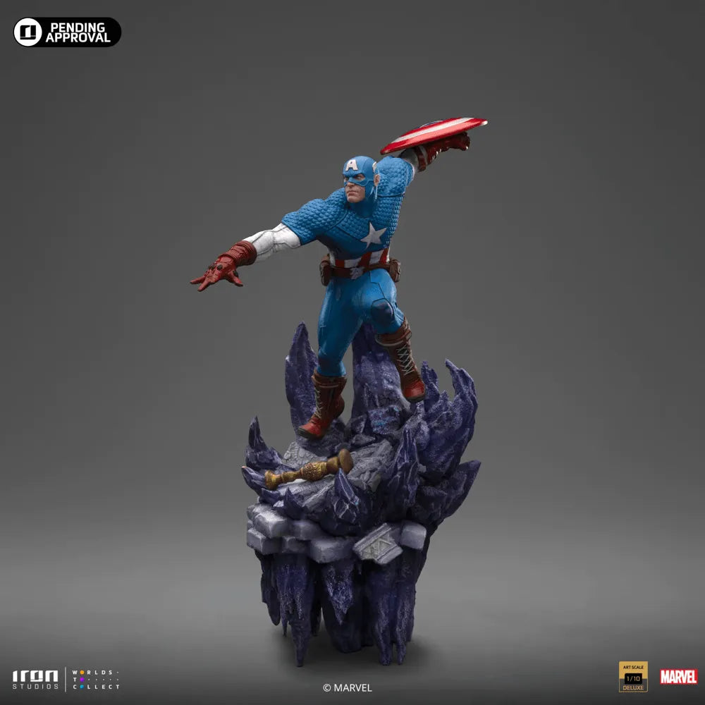 IRO55329 Captain America - Captain America Deluxe 1:10 Scale Statue - Iron Studios - Titan Pop Culture