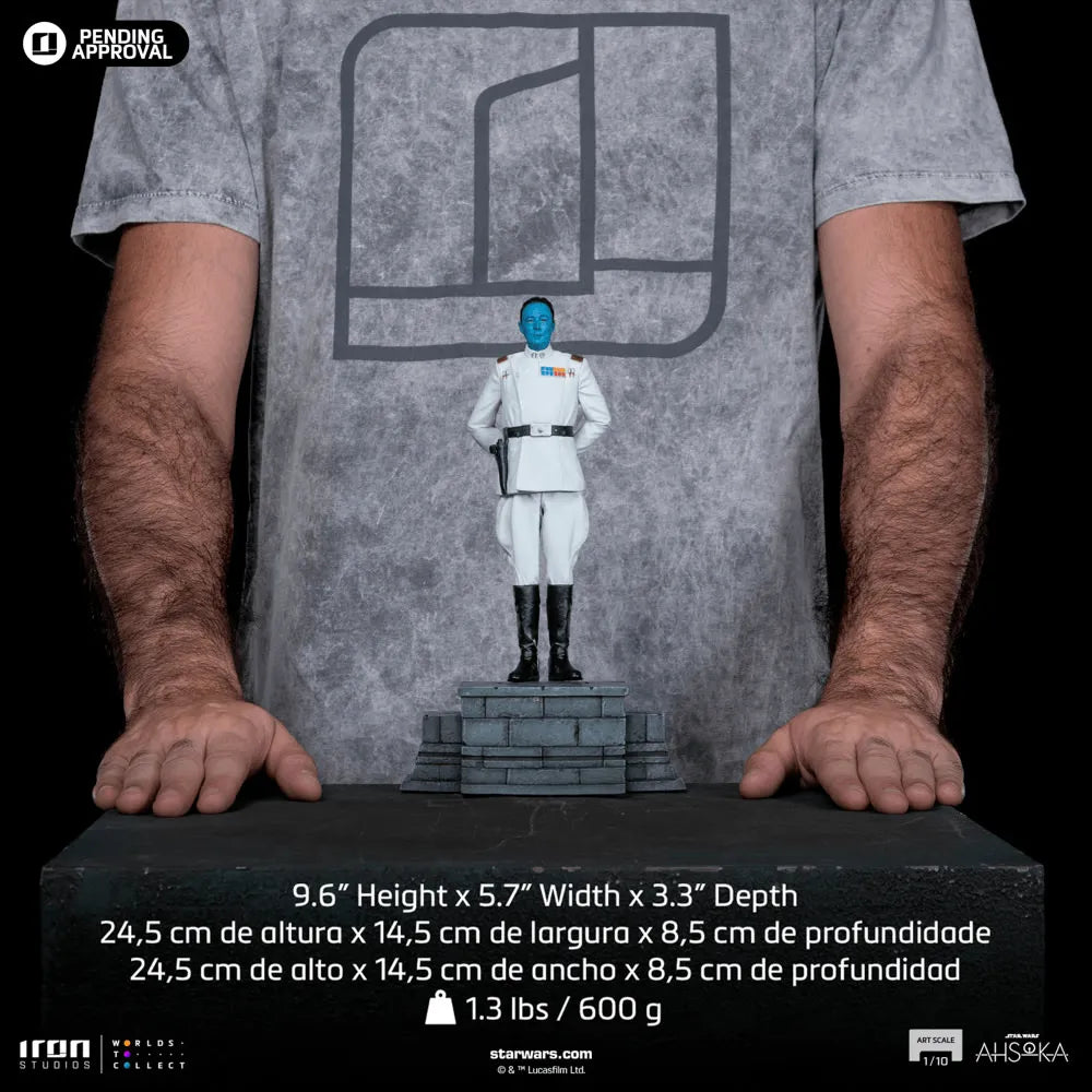 IRO55565 Star Wars: Ahsoka - Grand Admiral Thrawn 1:10 Statue - Iron Studios - Titan Pop Culture