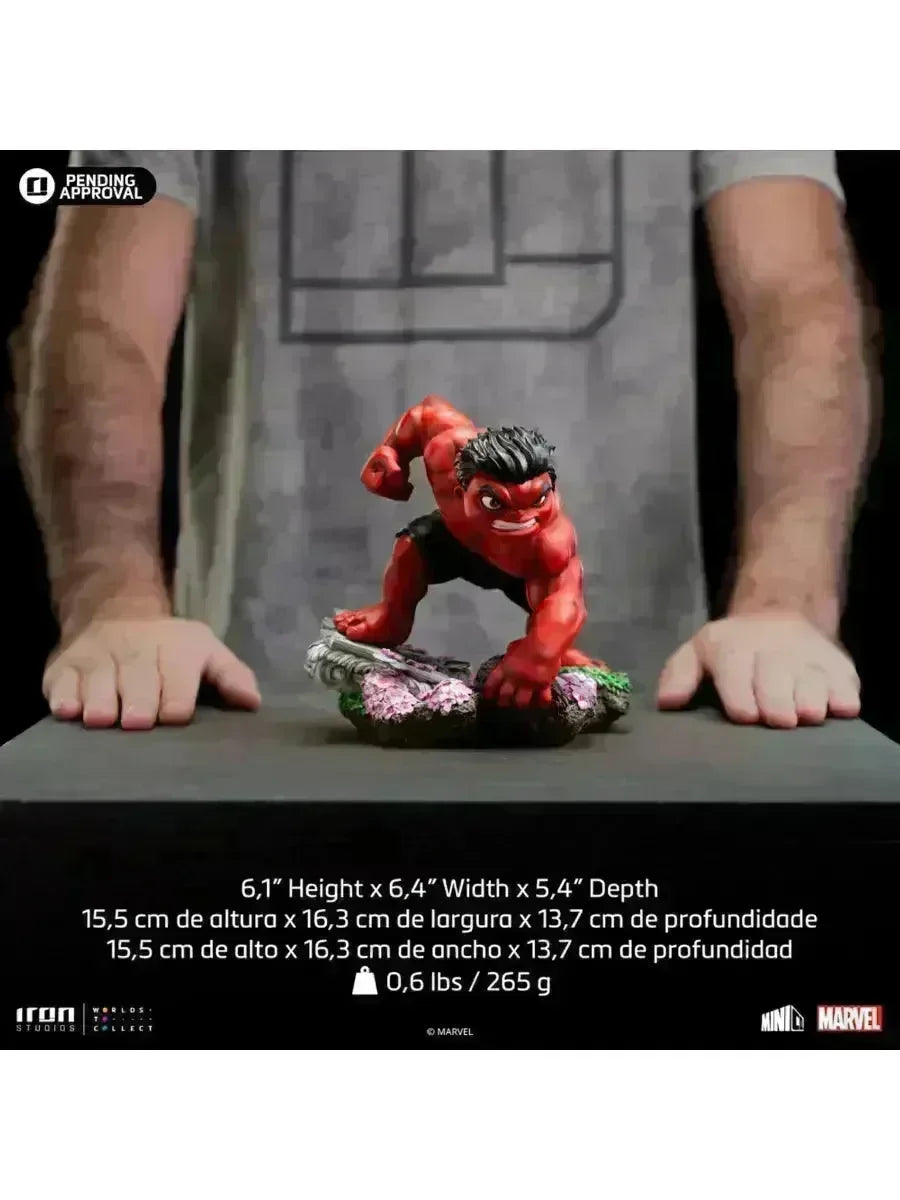 IRO56036 Captain America: Brave New World - Red Hulk MiniCO Vinyl - Iron Studios - Titan Pop Culture