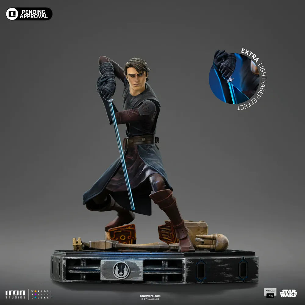 IRO57880 Star Wars: Clone Wars - Anakin Skywalker 1:10 Scale Statue - Iron Studios - Titan Pop Culture