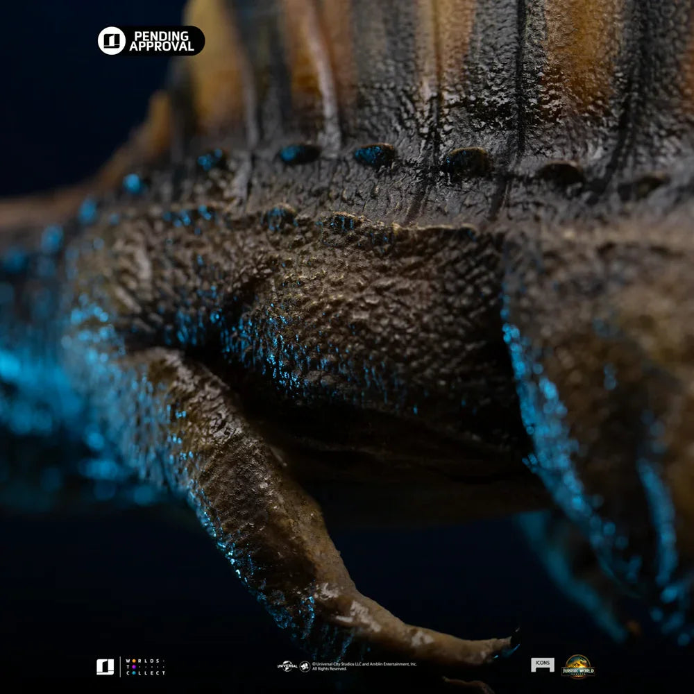 Parque Jurásico - Estatua de iconos del Spinosaurus