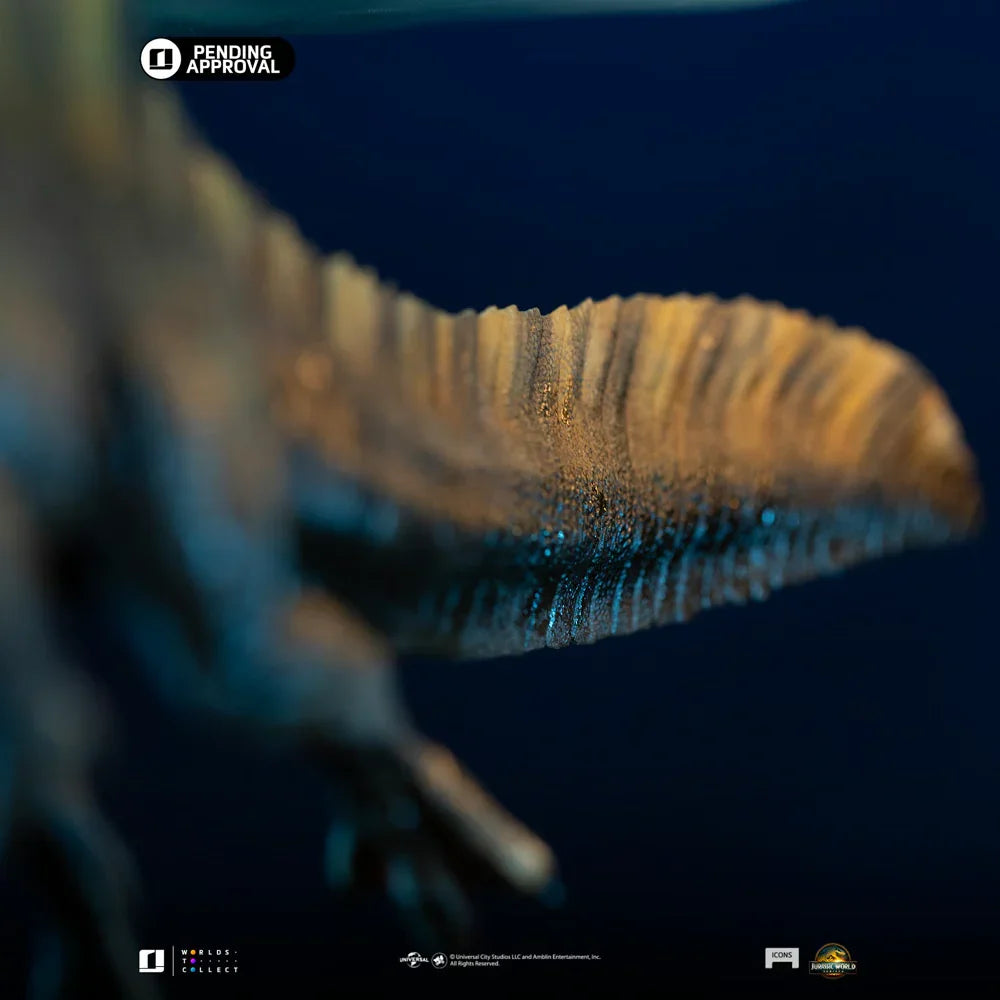 Parque Jurásico - Estatua de iconos del Spinosaurus