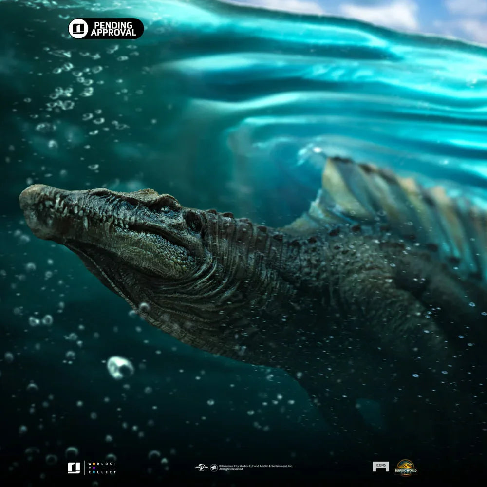 Parque Jurásico - Estatua de iconos del Spinosaurus