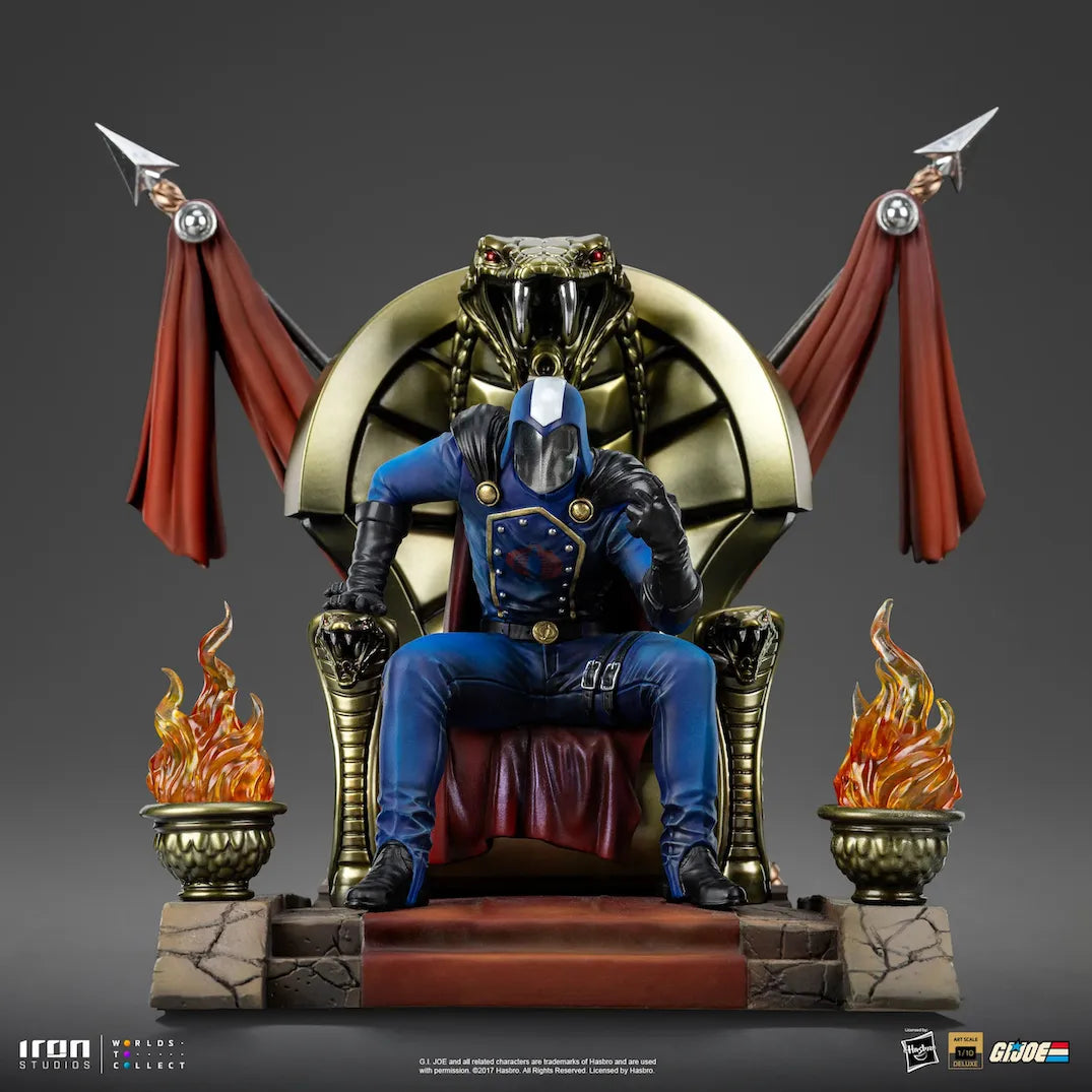 IRO59334 G.I. Joe - Cobra Commander Deluxe 1:10 Scale Statue - Iron Studios - Titan Pop Culture
