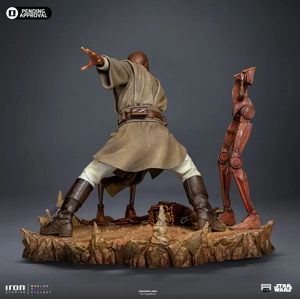 IRO59426 Star Wars: - Mace Windu 1:10 Scale Statue - Iron Studios - Titan Pop Culture