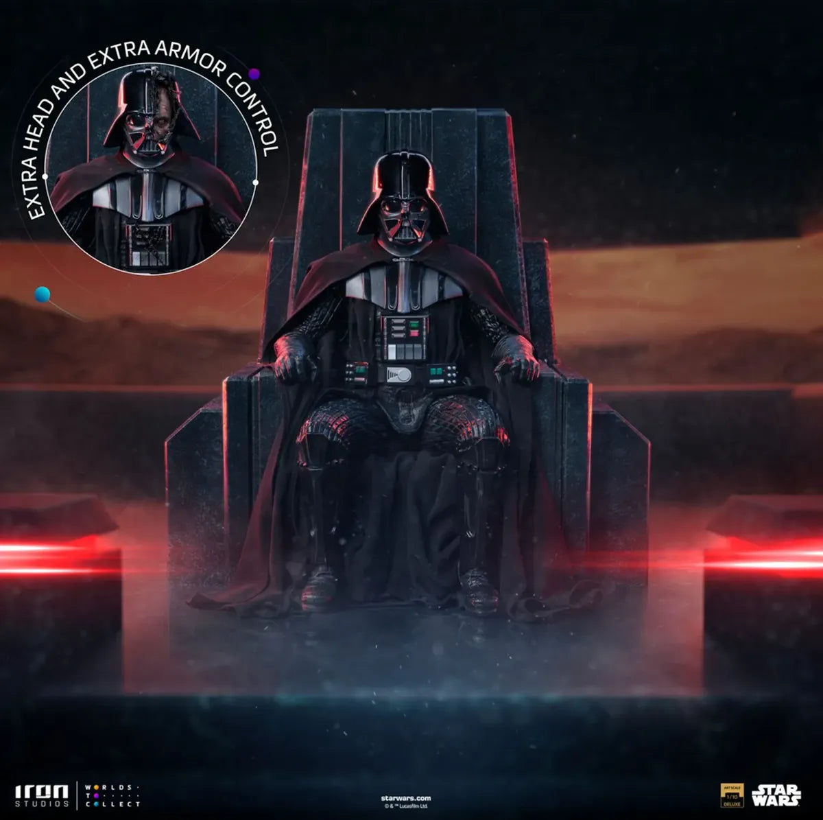 IRO59433 Star Wars - Darth Vader on Throne 1:10 Scale Statue - Iron Studios - Titan Pop Culture