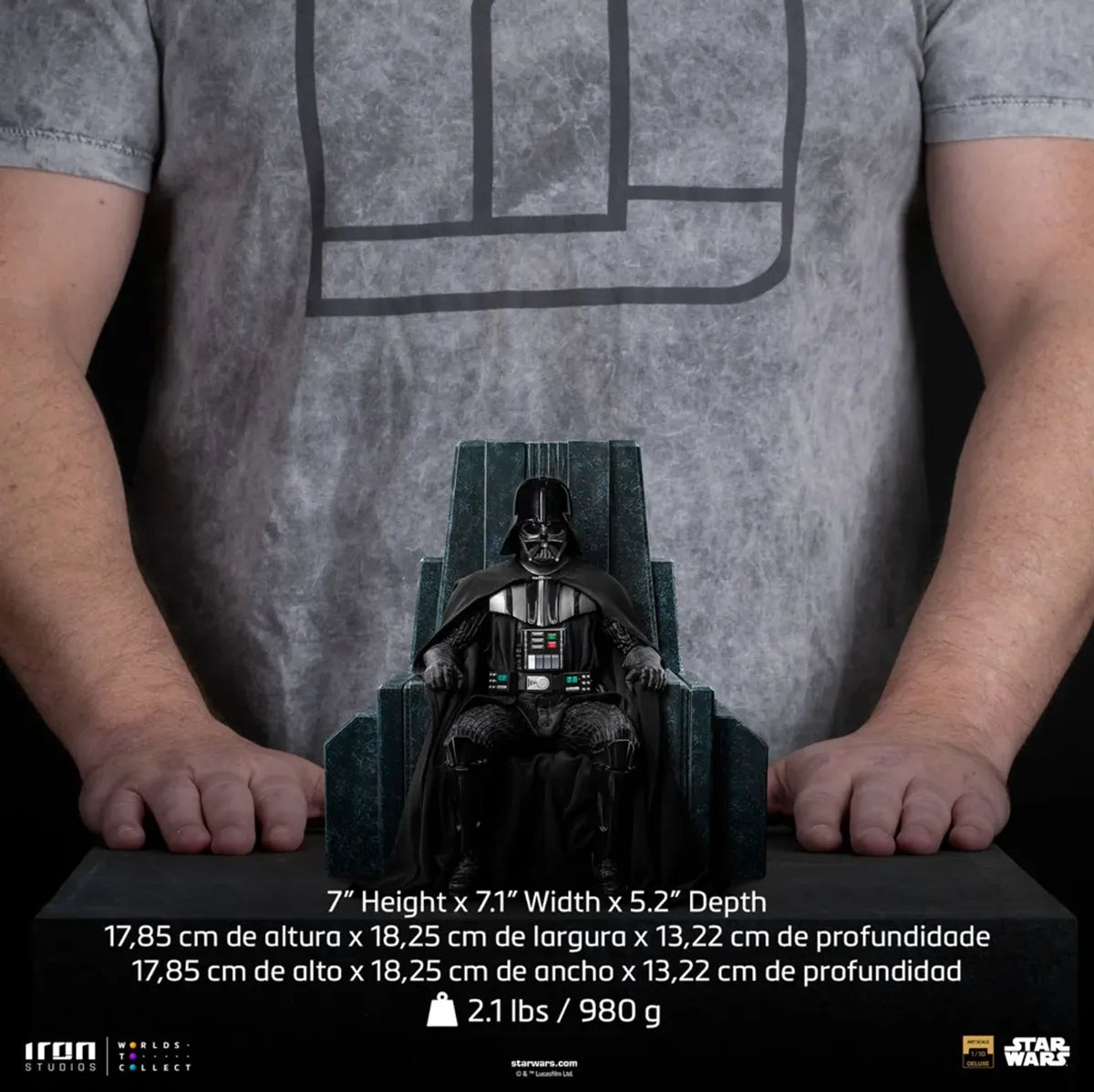 IRO59433 Star Wars - Darth Vader on Throne 1:10 Scale Statue - Iron Studios - Titan Pop Culture