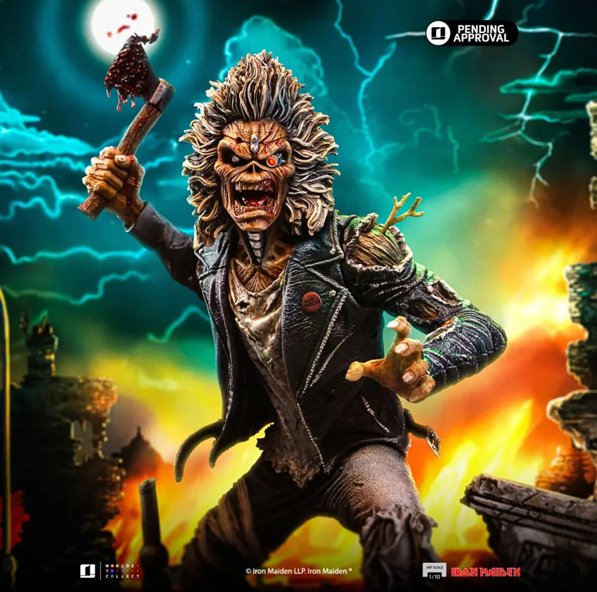 Iron Maiden - Eddie 50th Anniversary 1:10 Scale Statue